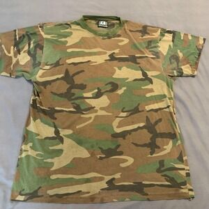 Master Sportsman Shirt Mens 2XL Green Camo Hunting Outdoor Tee T-Shirt‎